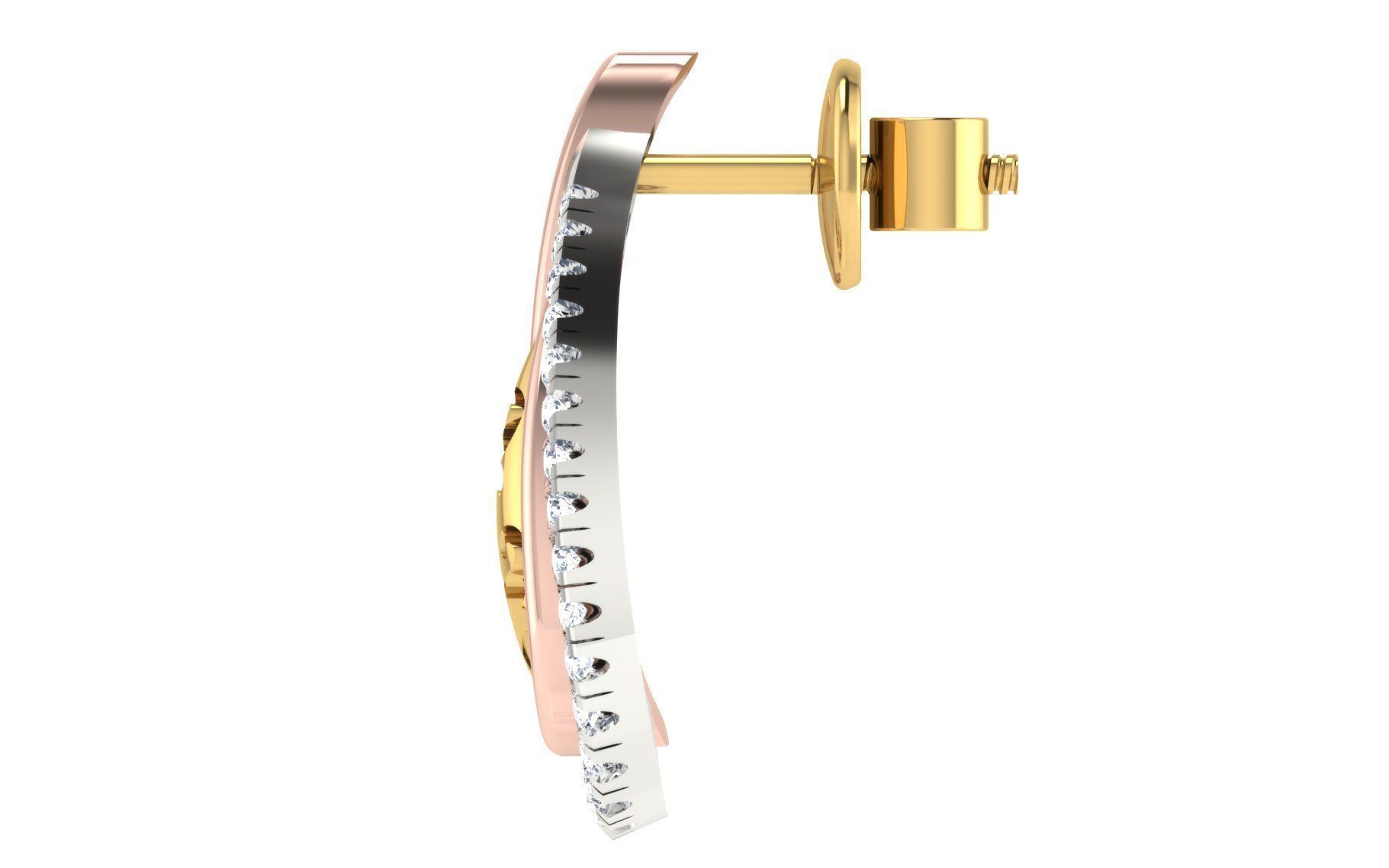 Women pendant earrings 3dm stl render detail 3D print model 3D print model_3