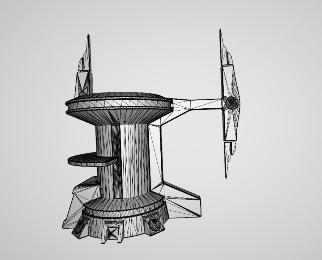 Tau Building Tower 3D print model_1