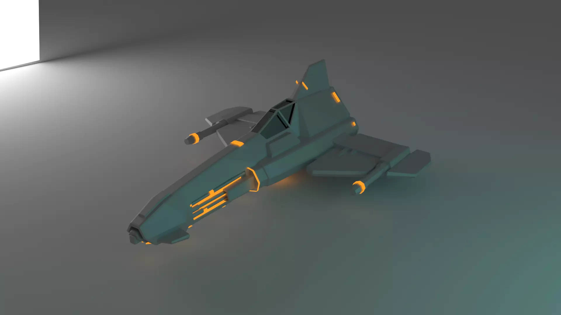 Space ship bullet titan Free 3D model