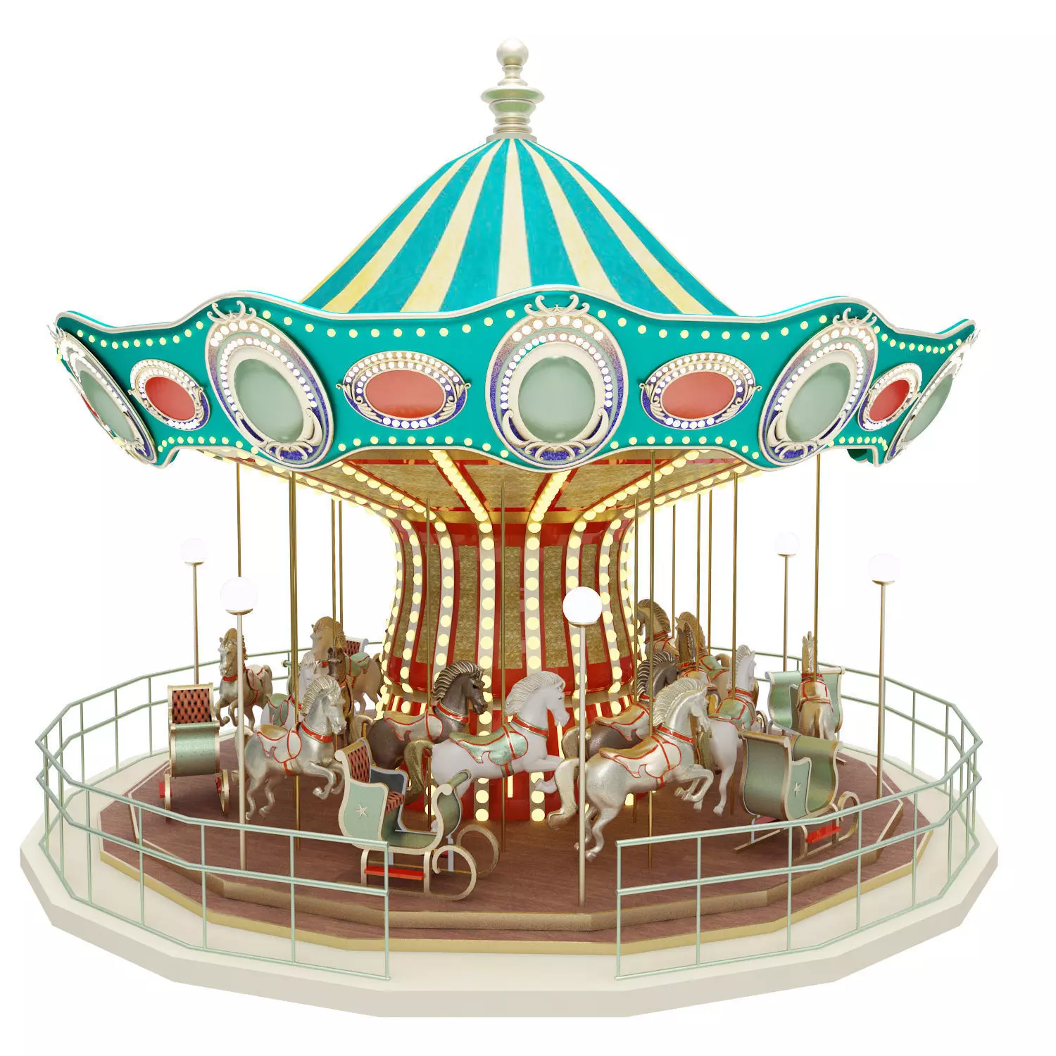 Carousel 3D print model