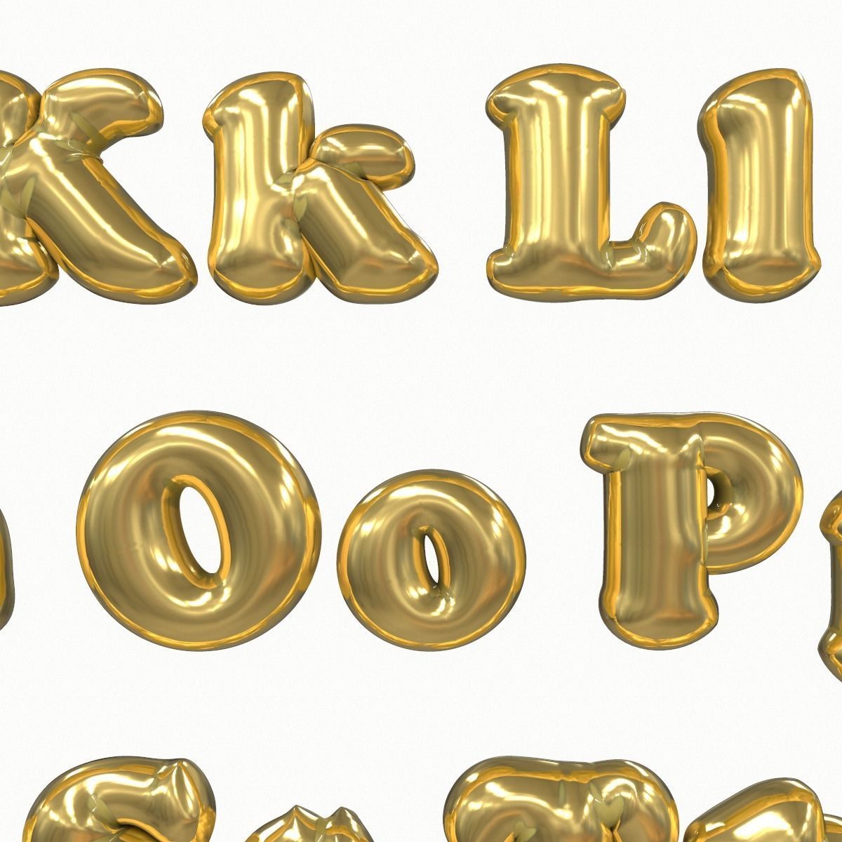 Balloon Alphabet Pack 3D model_15