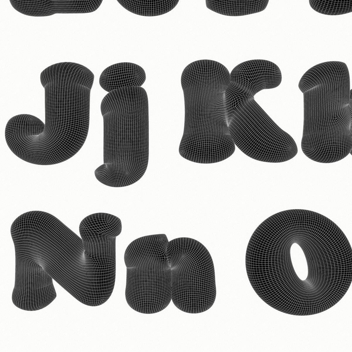 Balloon Alphabet Pack 3D model_25