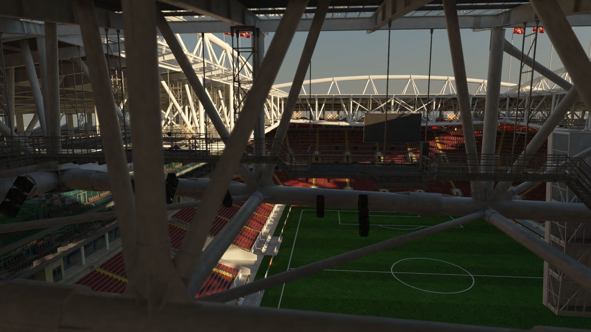 Football Soccer Stadium Spartak Moscow - Otkrytiye Arena  3D model_1
