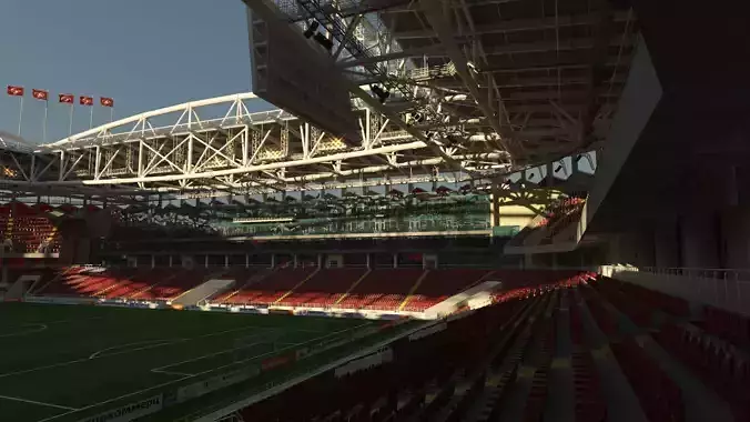 Football Soccer Stadium Spartak Moscow - Otkrytiye Arena  3D model