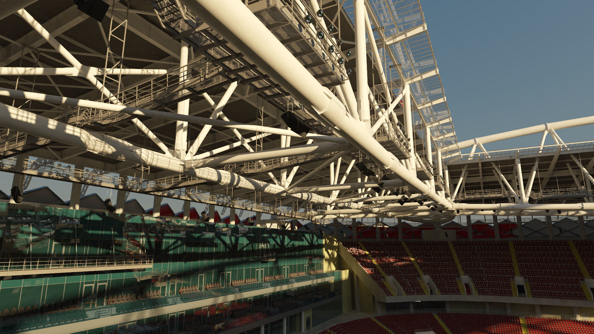 Football Soccer Stadium Spartak Moscow - Otkrytiye Arena  3D model_10