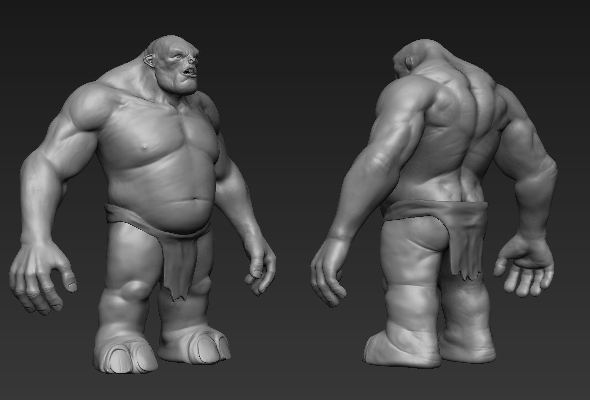 Troll ogre 3D model_6