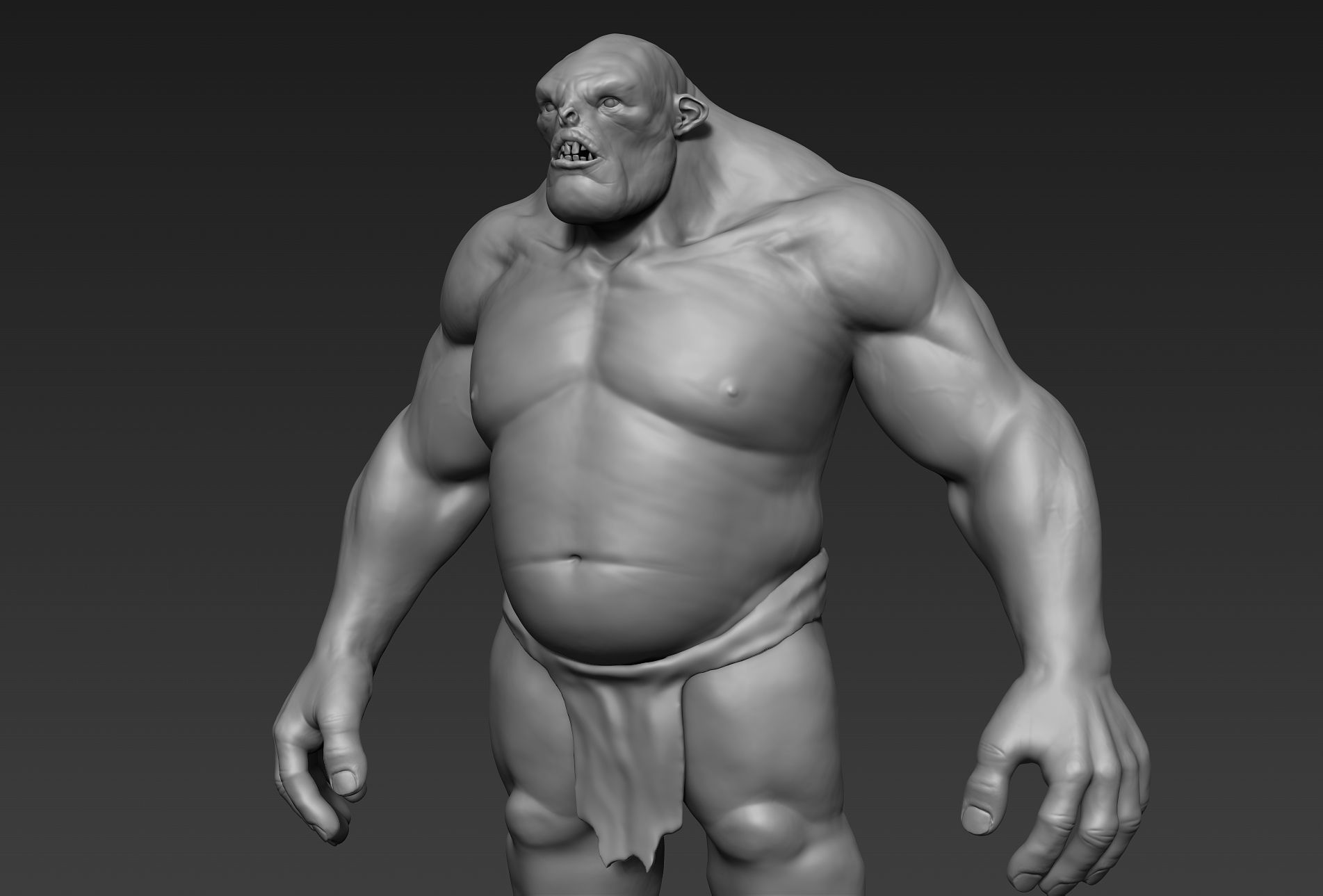 Troll ogre 3D model_2
