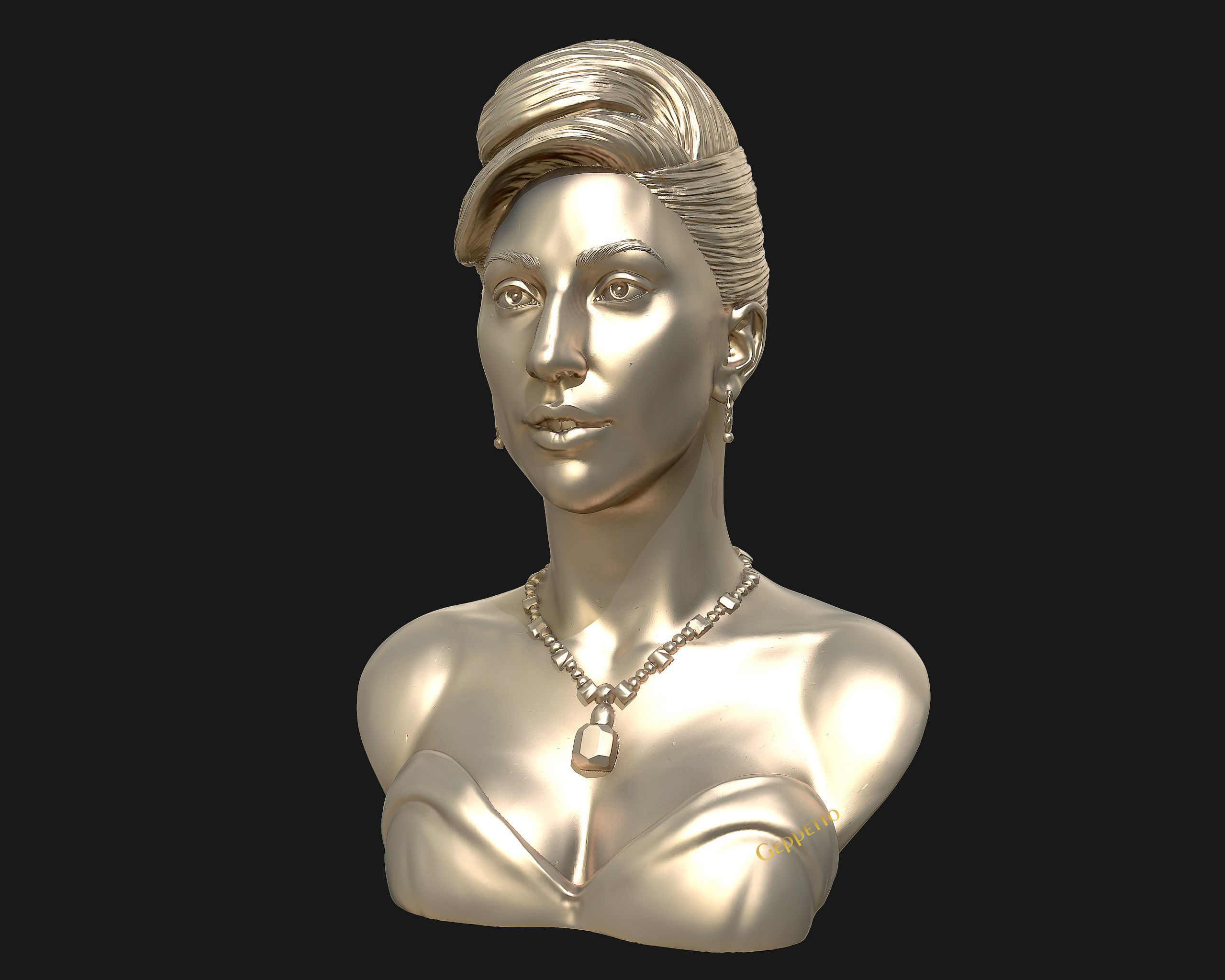 Lady Gaga  sculpture Ready to Print 3D print model_37