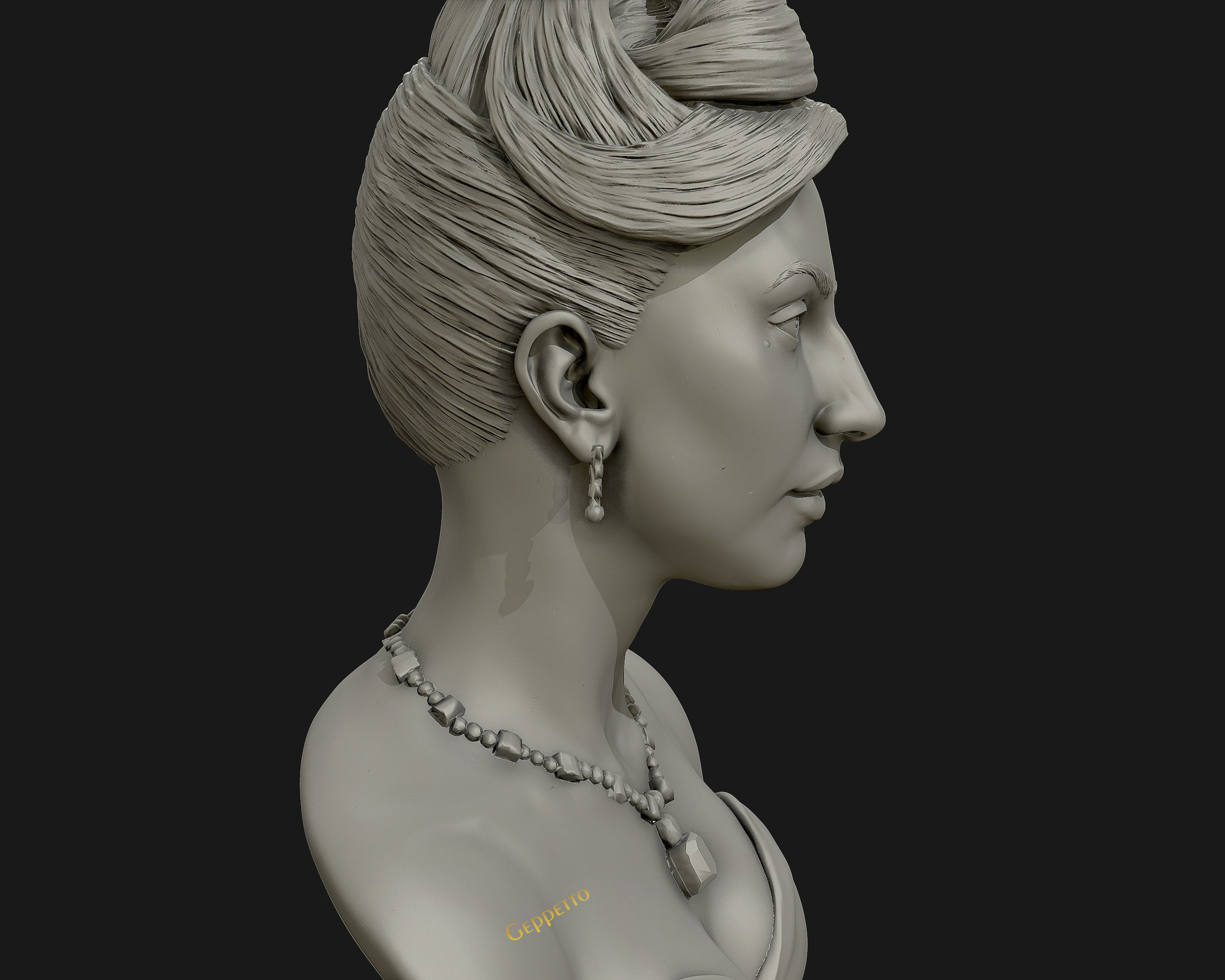 Lady Gaga  sculpture Ready to Print 3D print model_22