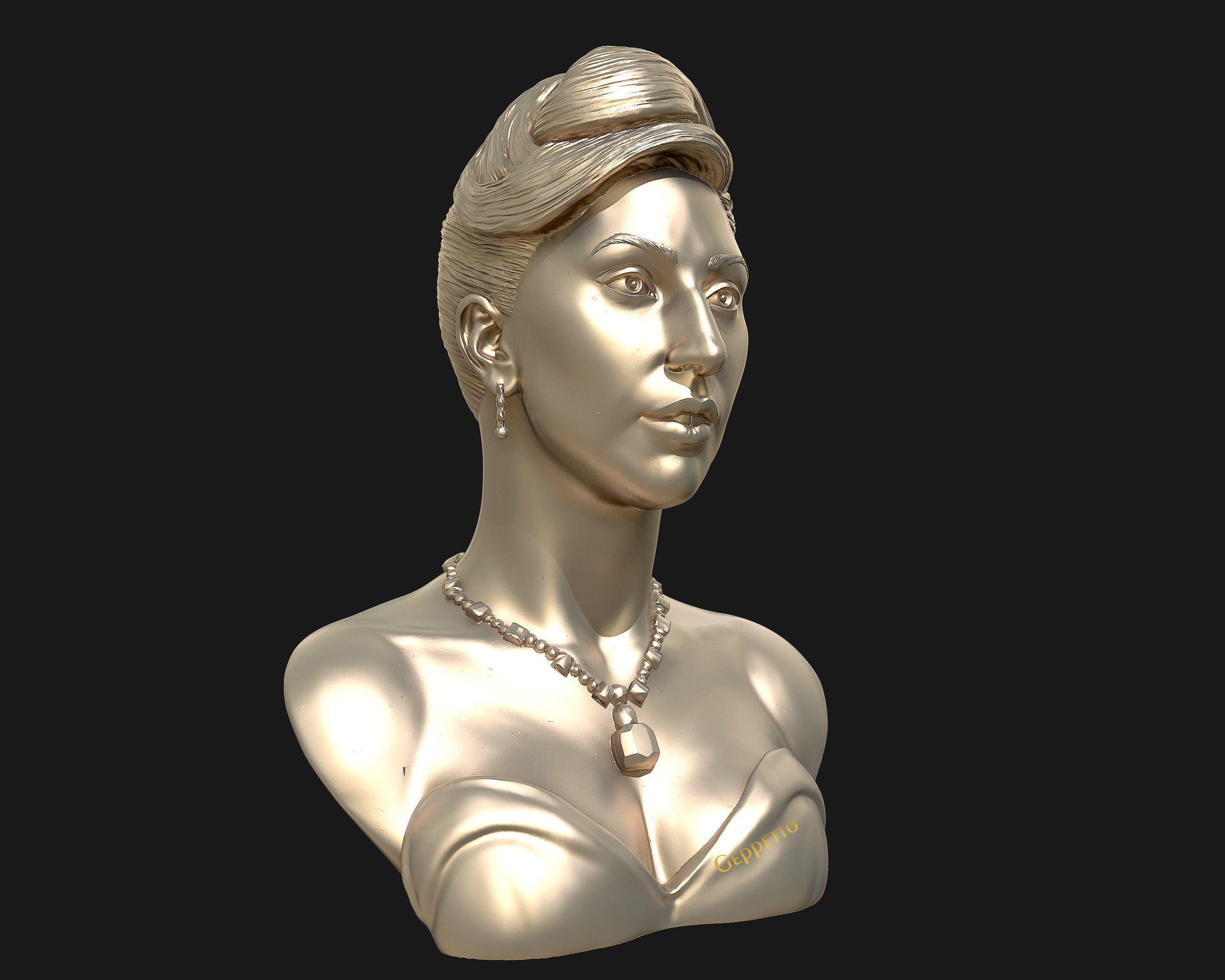 Lady Gaga  sculpture Ready to Print 3D print model_33