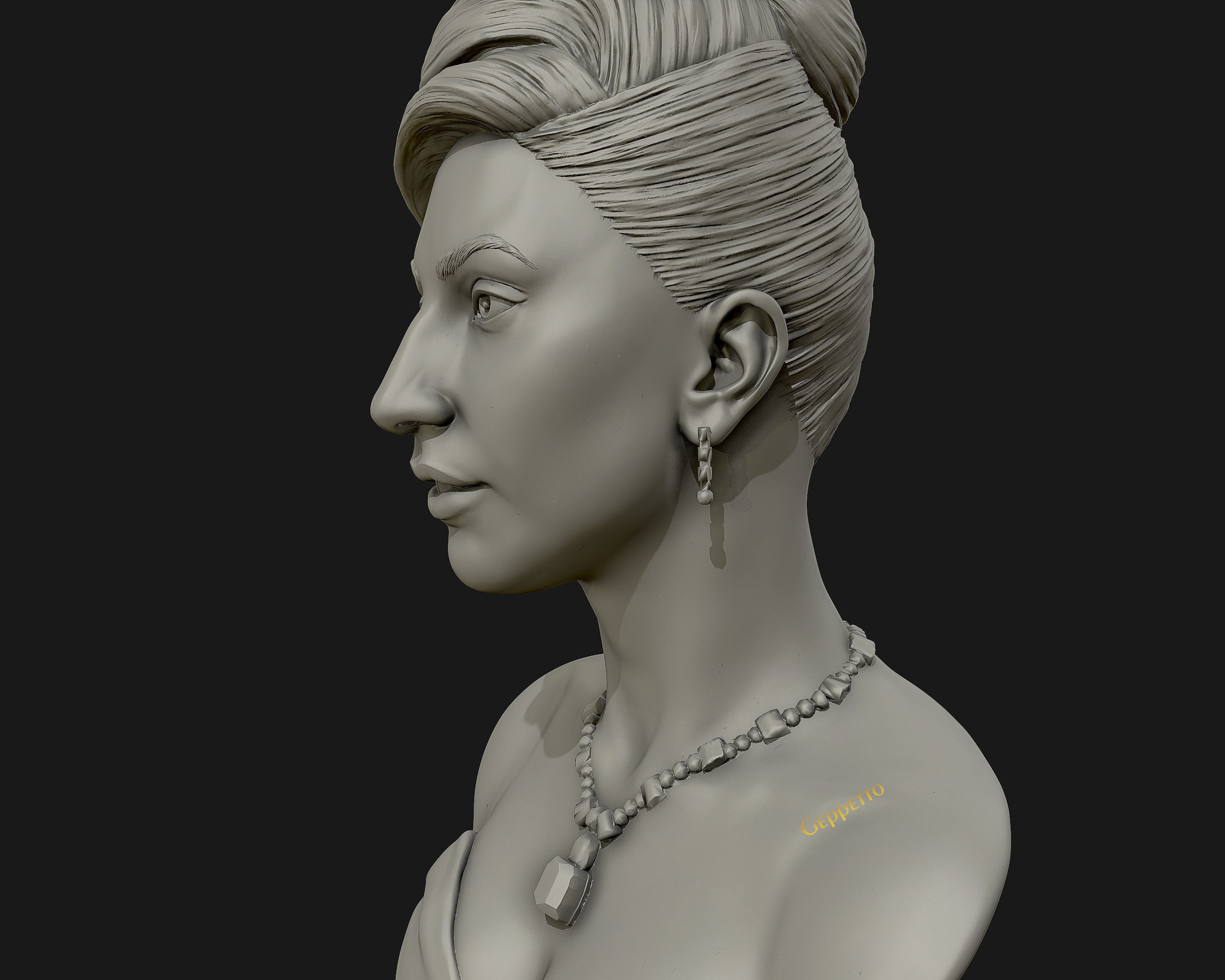 Lady Gaga  sculpture Ready to Print 3D print model_24