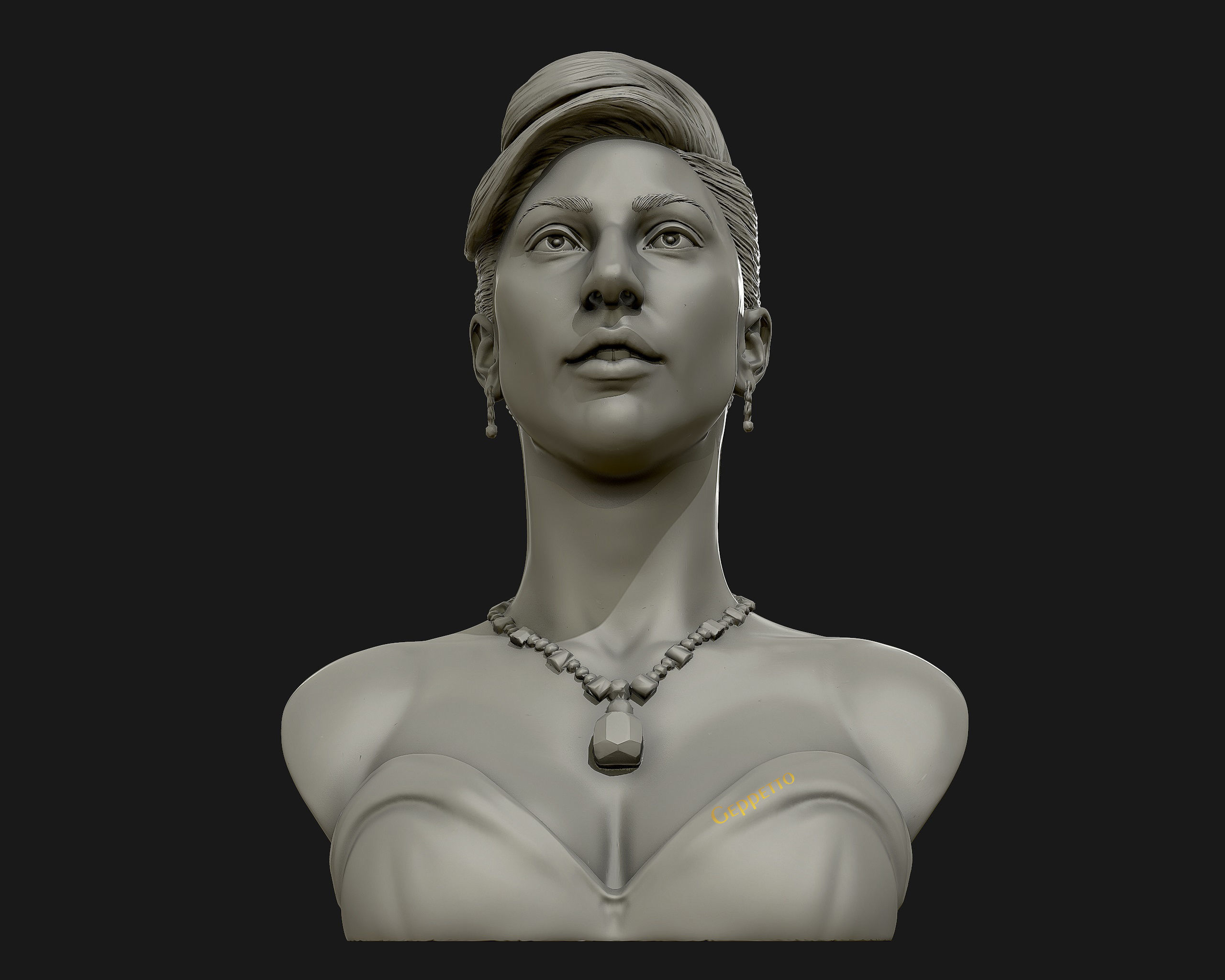 Lady Gaga  sculpture Ready to Print 3D print model_14