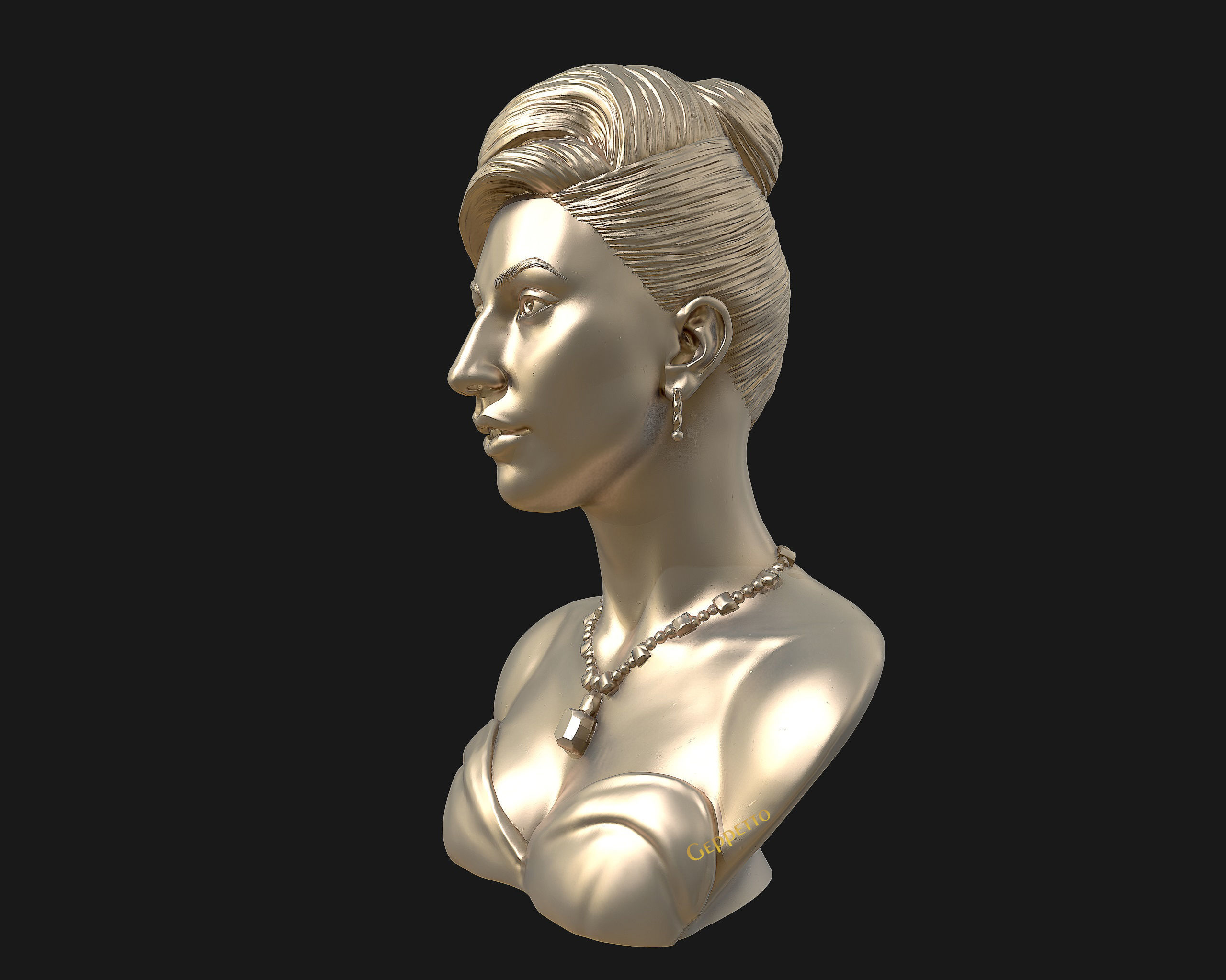 Lady Gaga  sculpture Ready to Print 3D print model_32