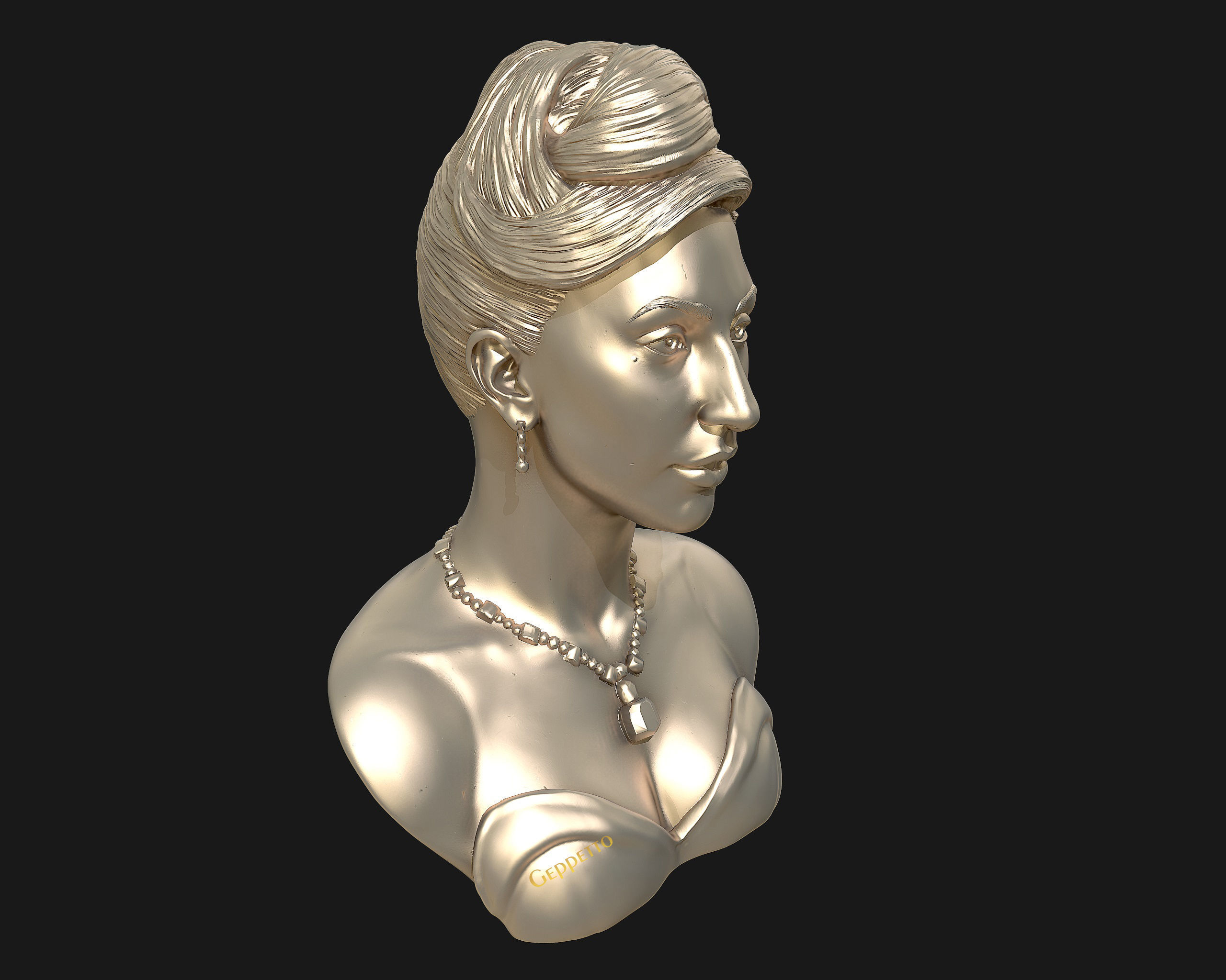 Lady Gaga  sculpture Ready to Print 3D print model_31