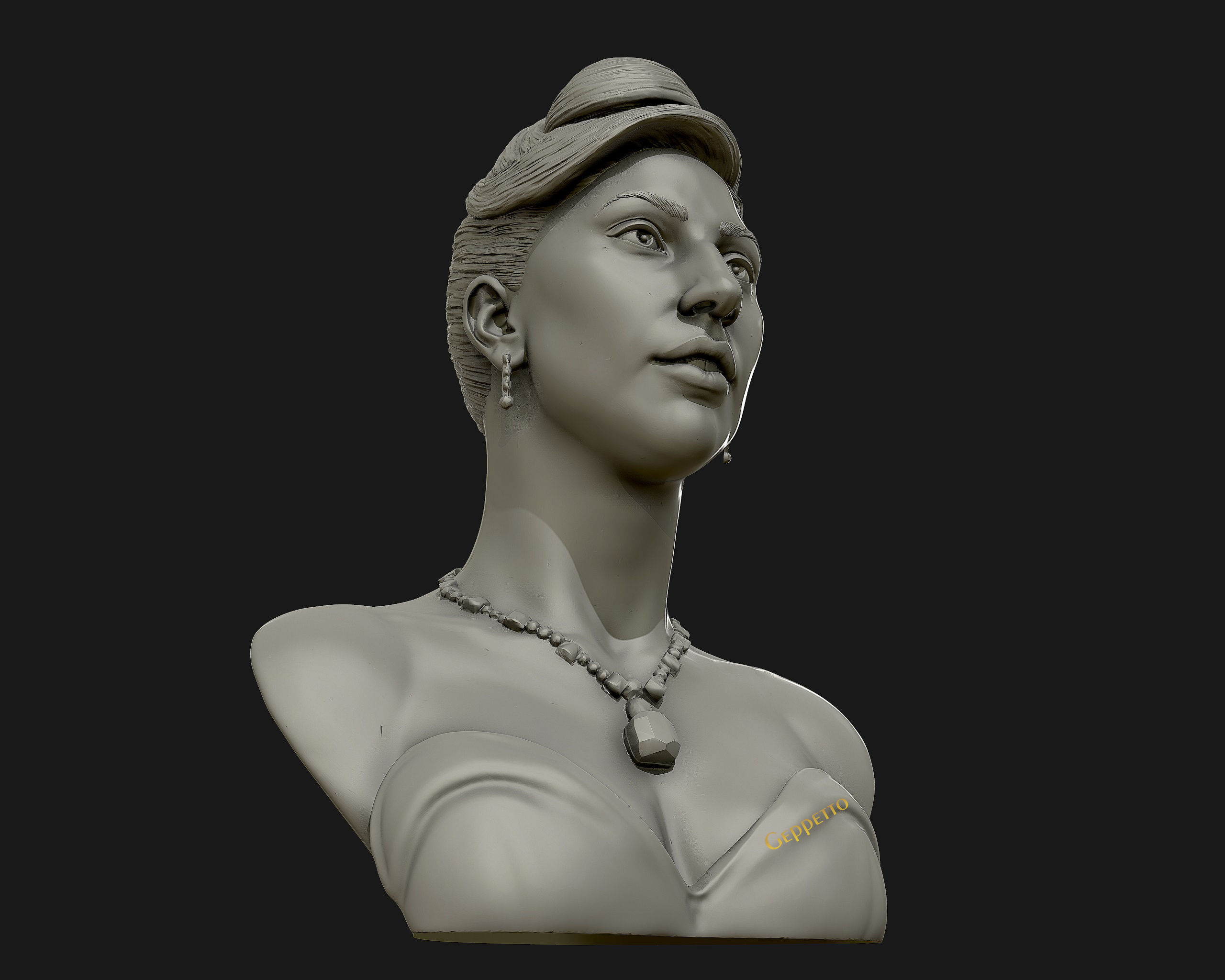 Lady Gaga  sculpture Ready to Print 3D print model_16