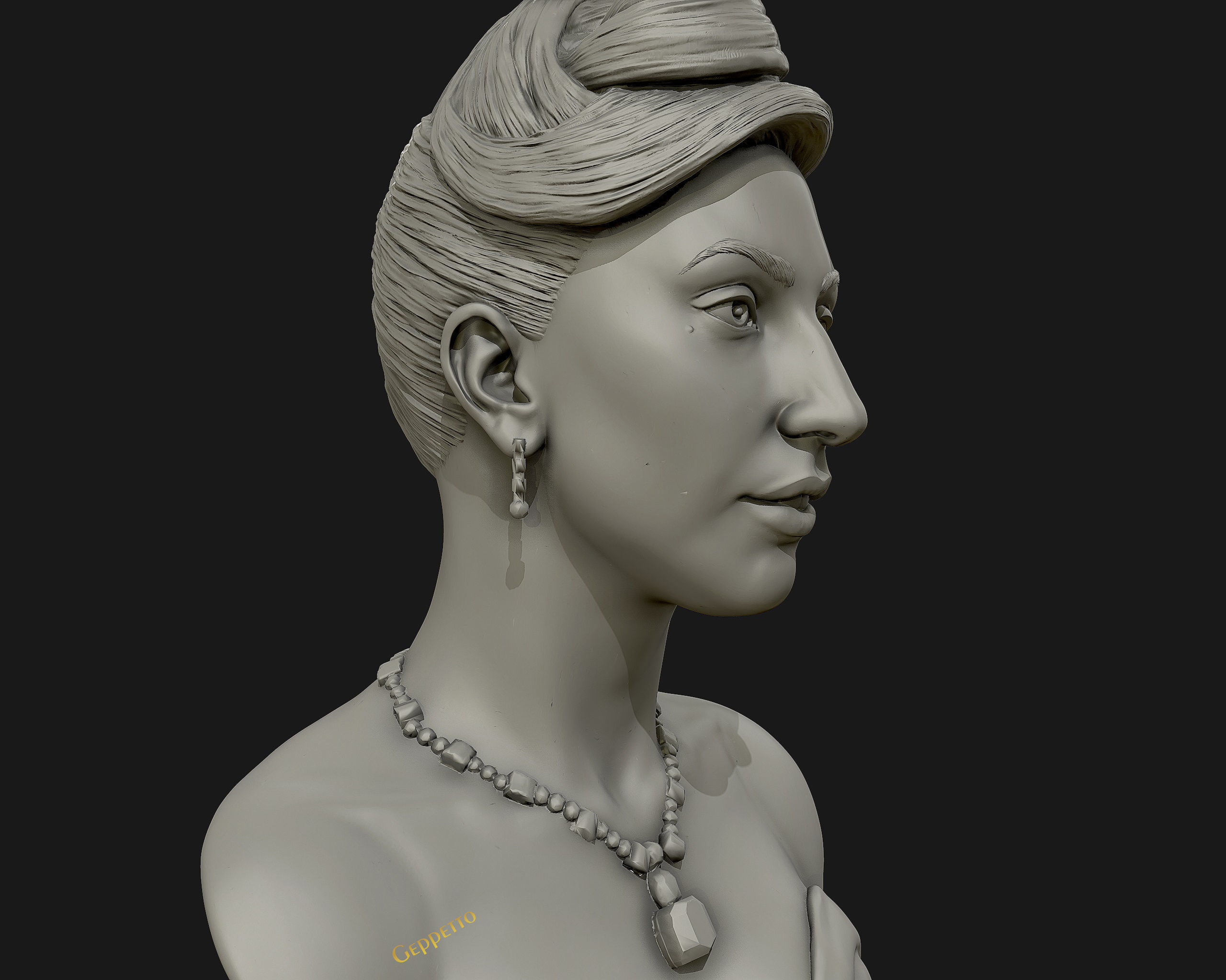 Lady Gaga  sculpture Ready to Print 3D print model_13
