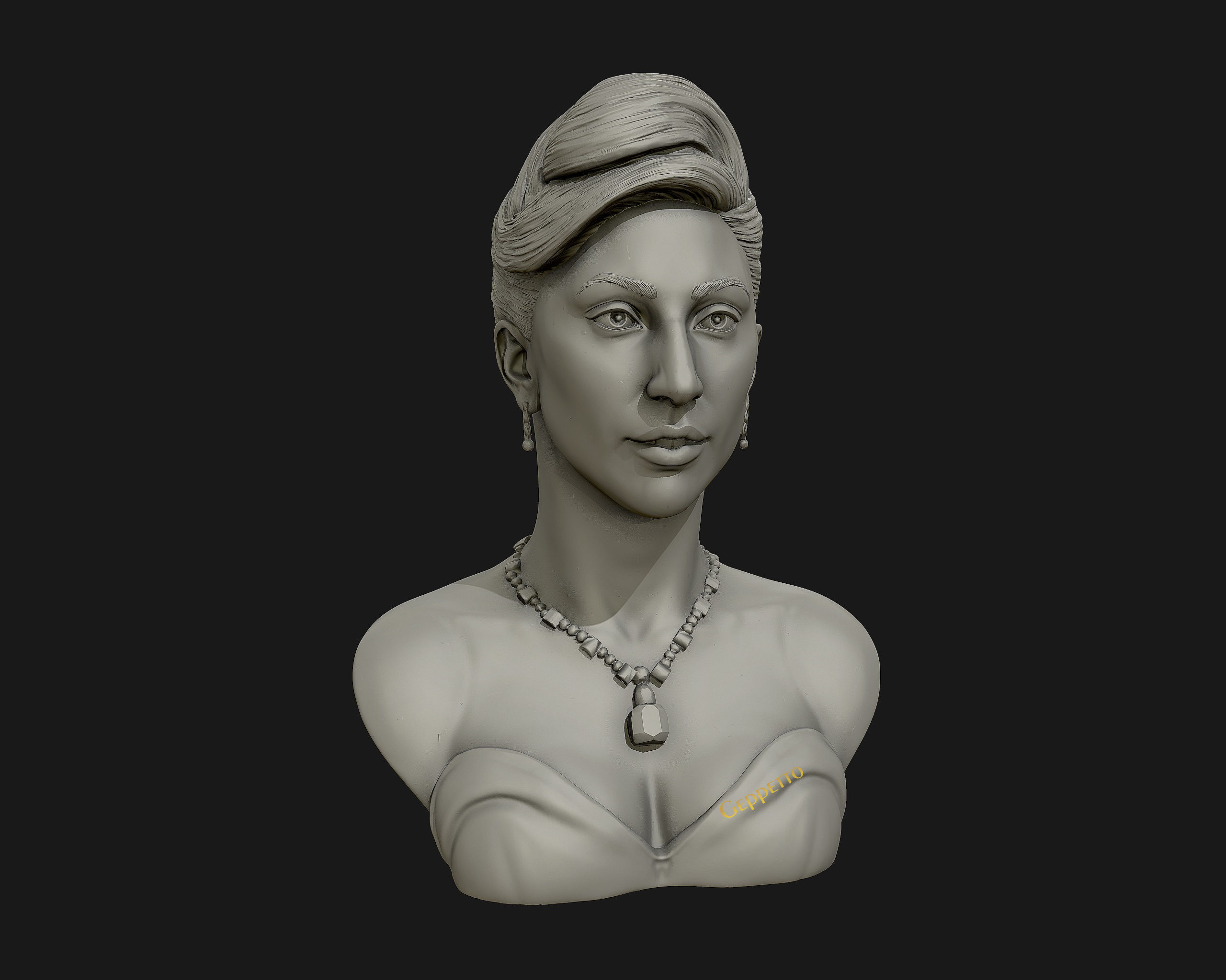 Lady Gaga  sculpture Ready to Print 3D print model_23