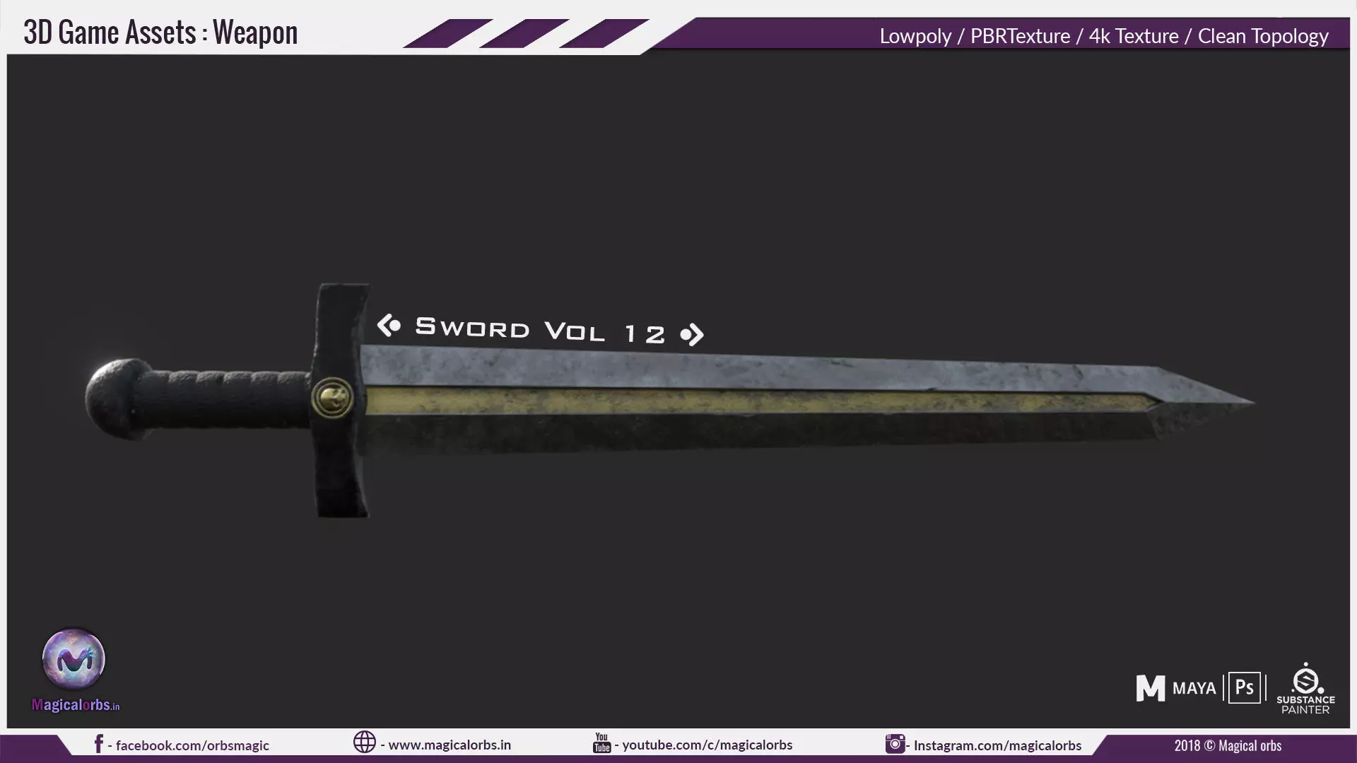 Sword Vol 12 Low-poly 3D model_0