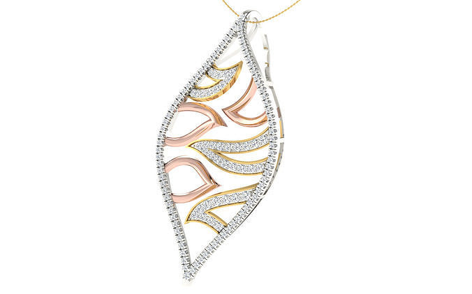 Women pendant earrings set 3dm stl render detail 3D print model 3D print model