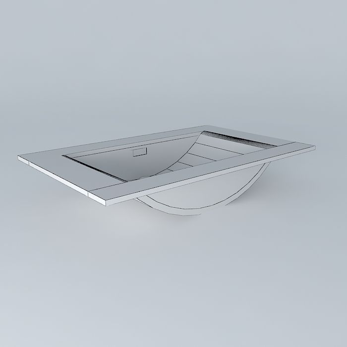 80 cm basin design Free 3D model_3