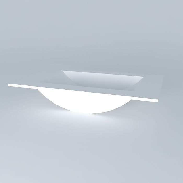 80 cm basin design Free 3D model_1