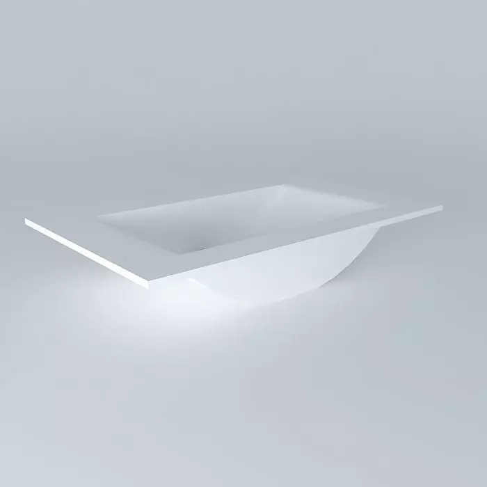 80 cm basin design Free 3D model_0