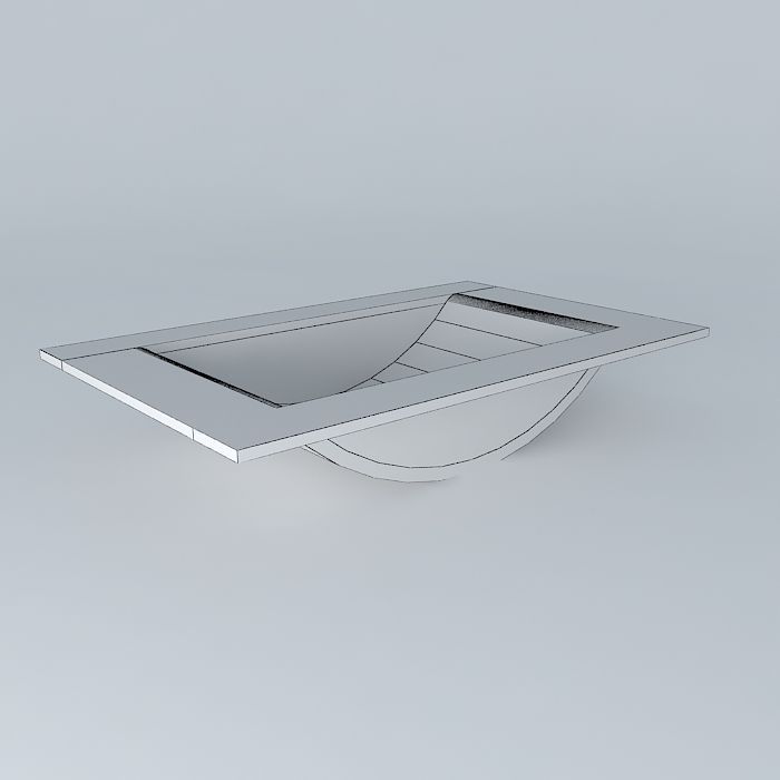 80 cm basin design Free 3D model_4