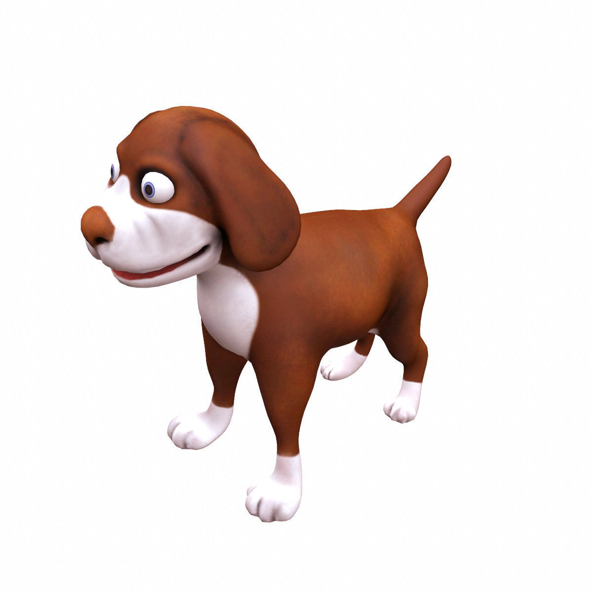 Cartoon Dog 3D model_2