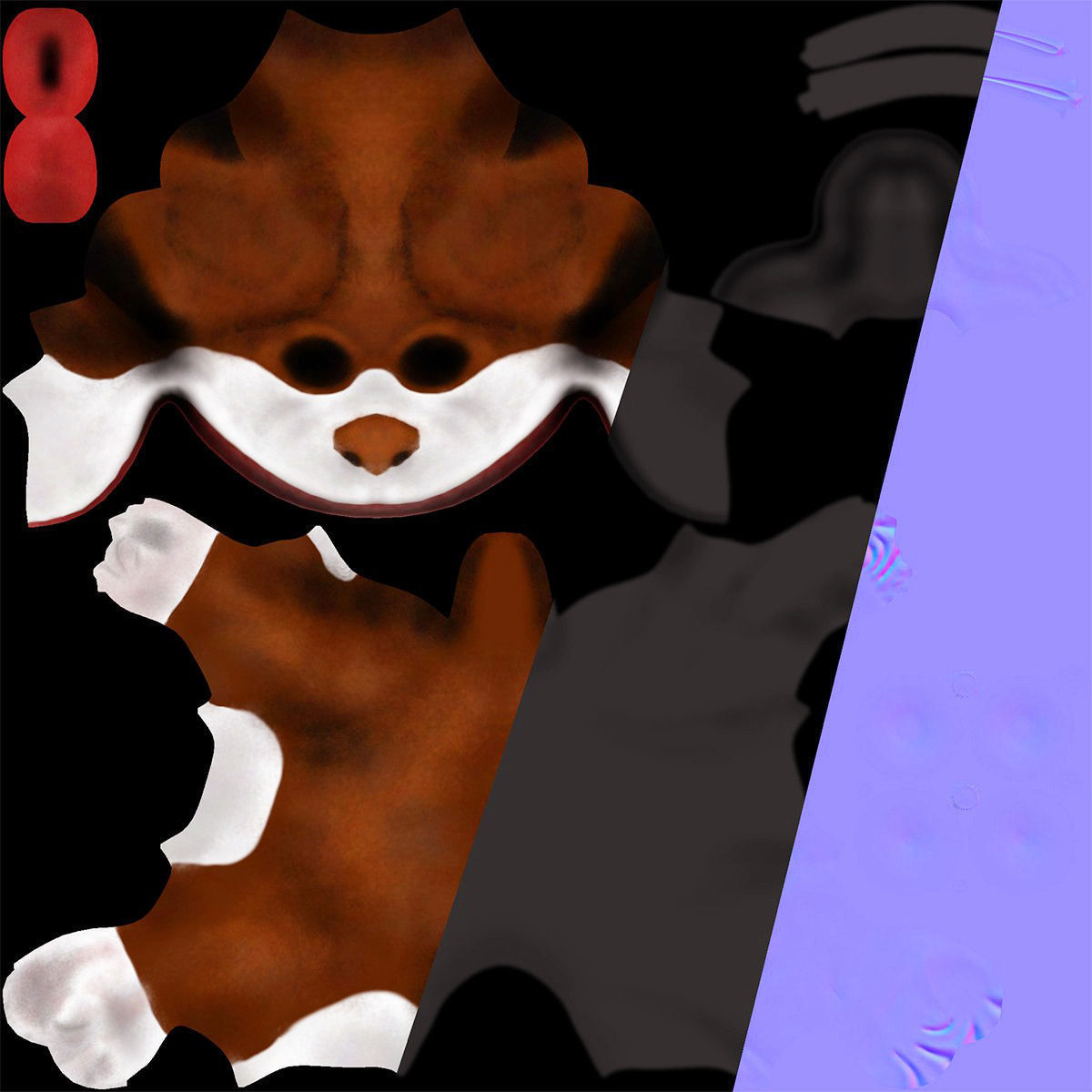 Cartoon Dog 3D model_10