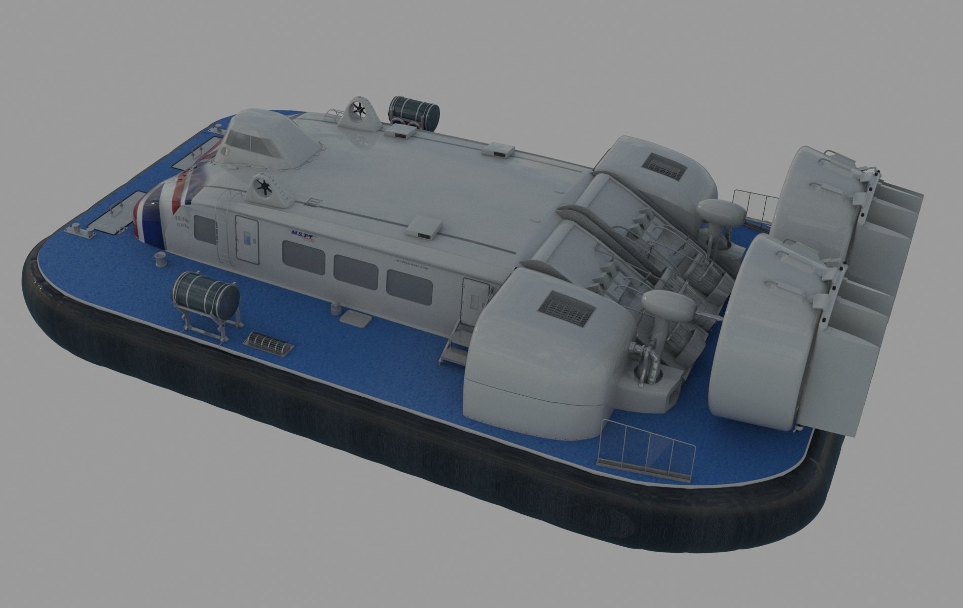 Hovercraft Griffon 12000TD 3D model_3