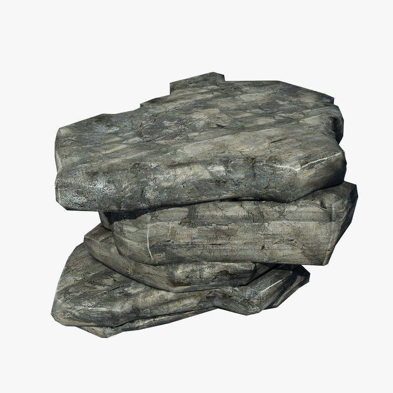 Rocky Cliff Low-poly 3D model_5