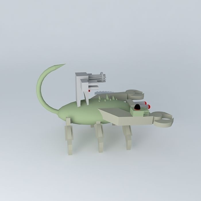 robot scorpion Free 3D model_2