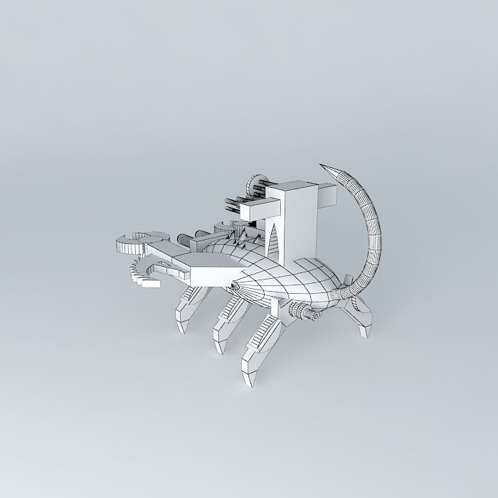 robot scorpion Free 3D model_3