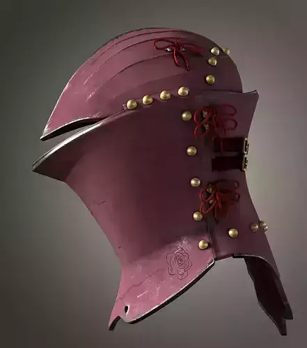 Roses Stechhelm Low-poly 3D model