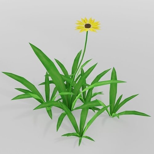 Small Flower Low-poly 3D model
