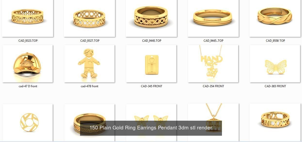1000 Women ring 3dm stl render detail 3D print model 3D Model Collection_7