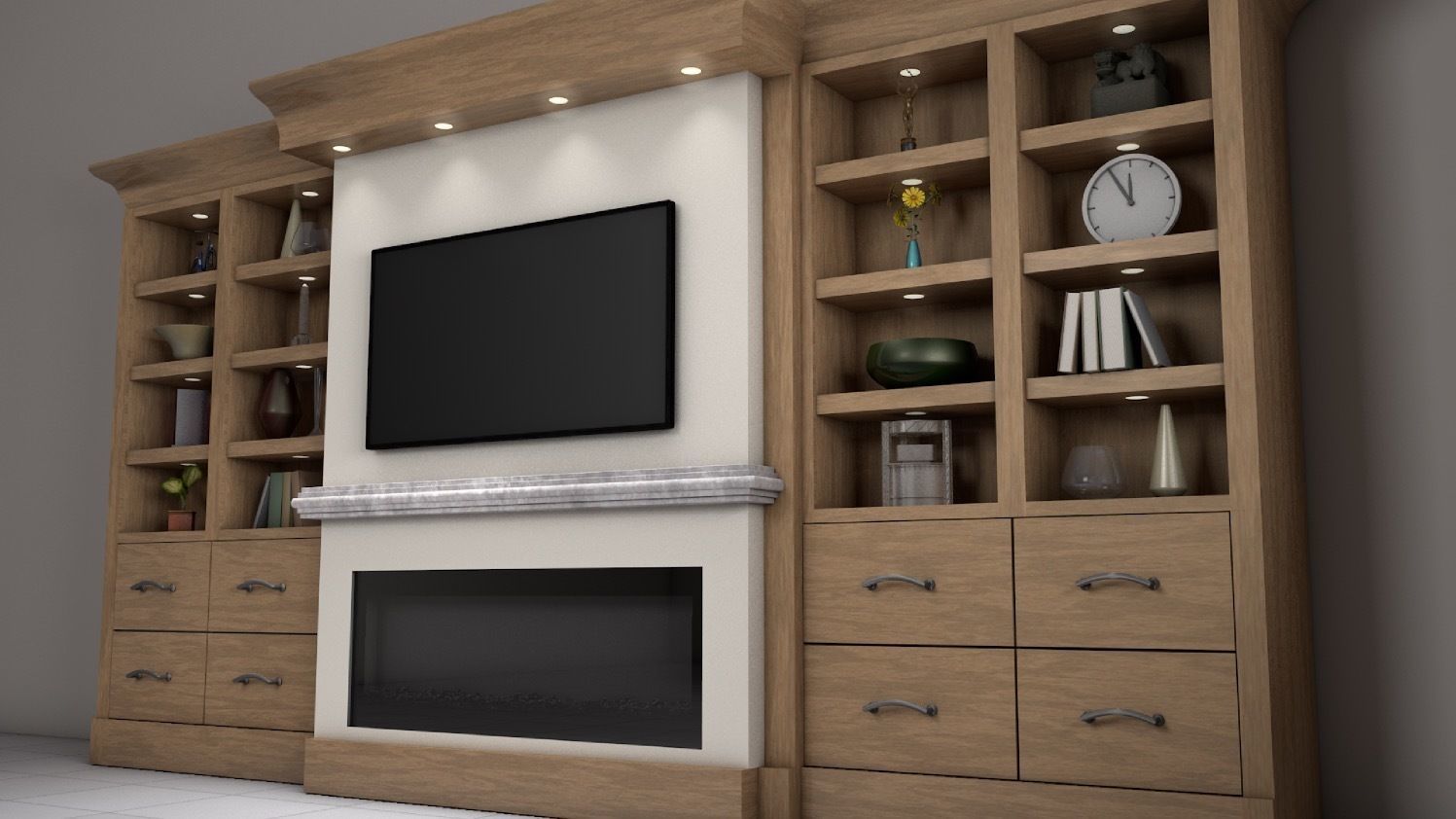 Entertainment Center 3D model_3