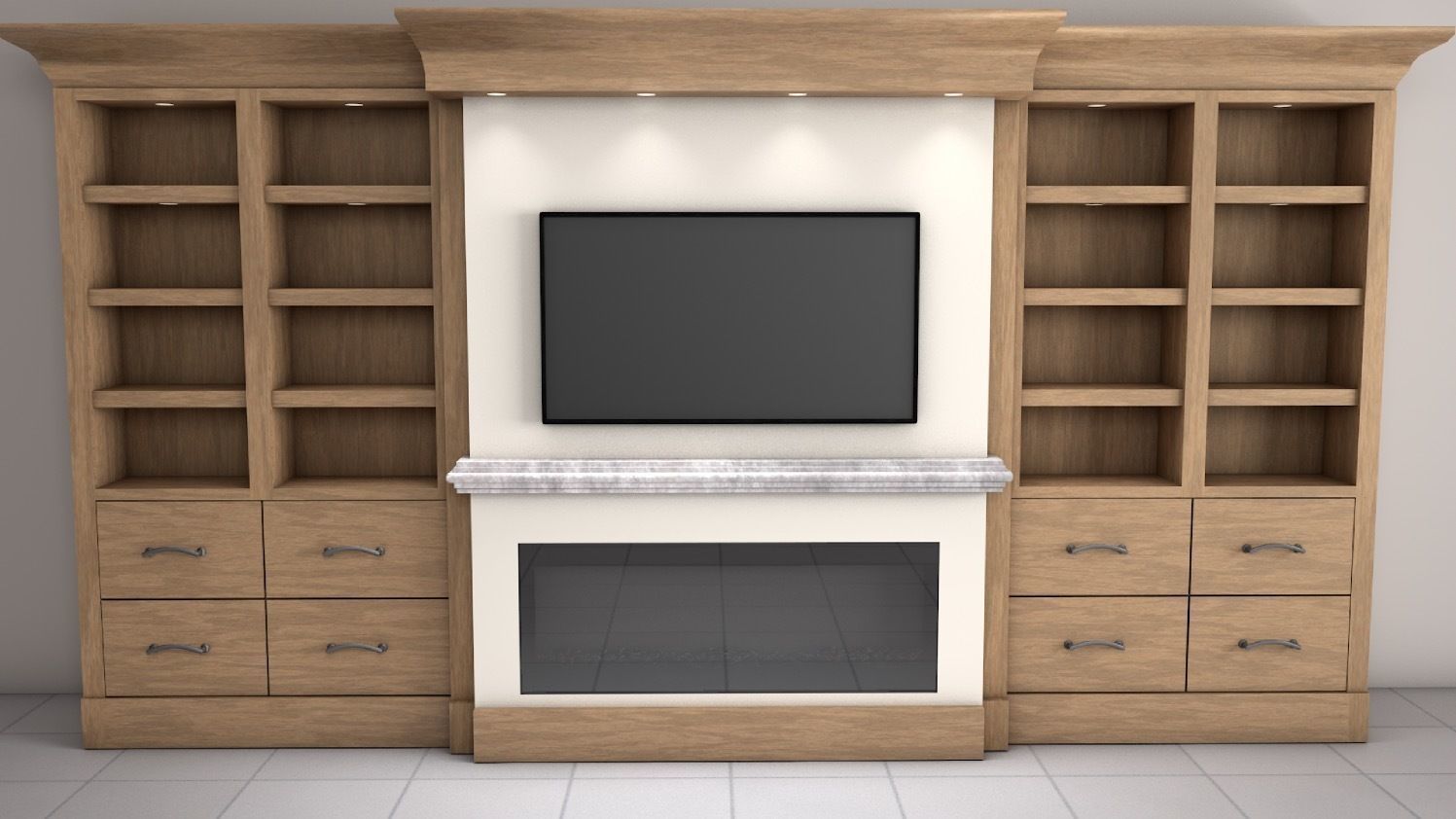Entertainment Center 3D model_1