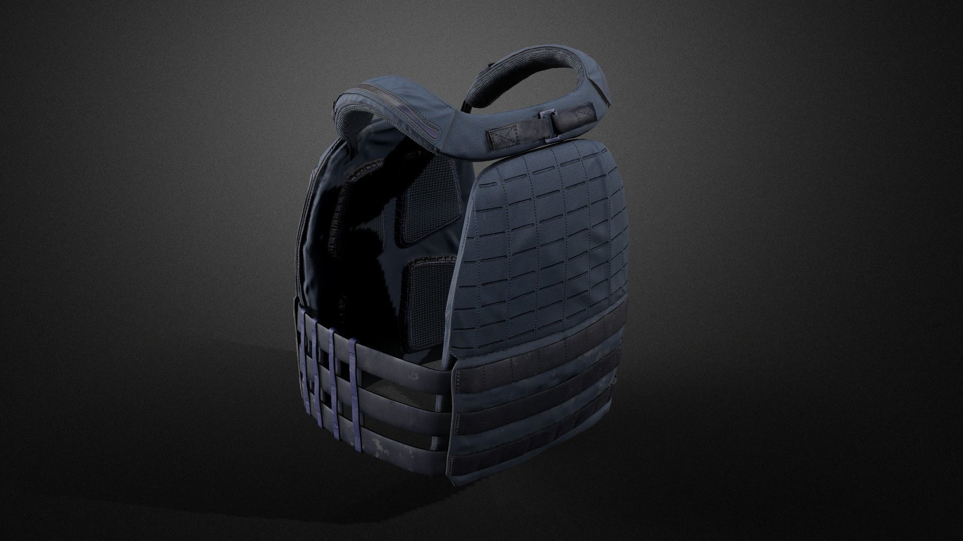 TAC-TEC Vest Low-poly 3D model_5