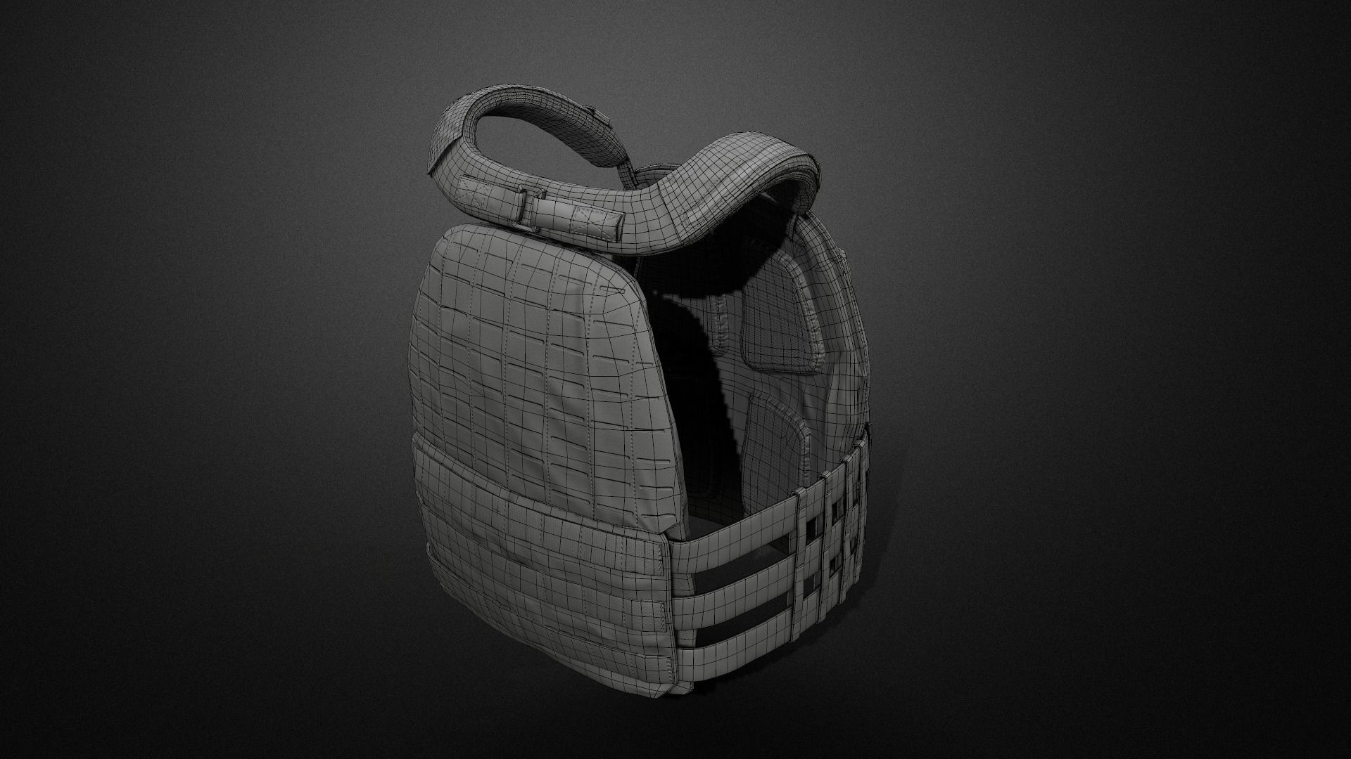 TAC-TEC Vest Low-poly 3D model_13