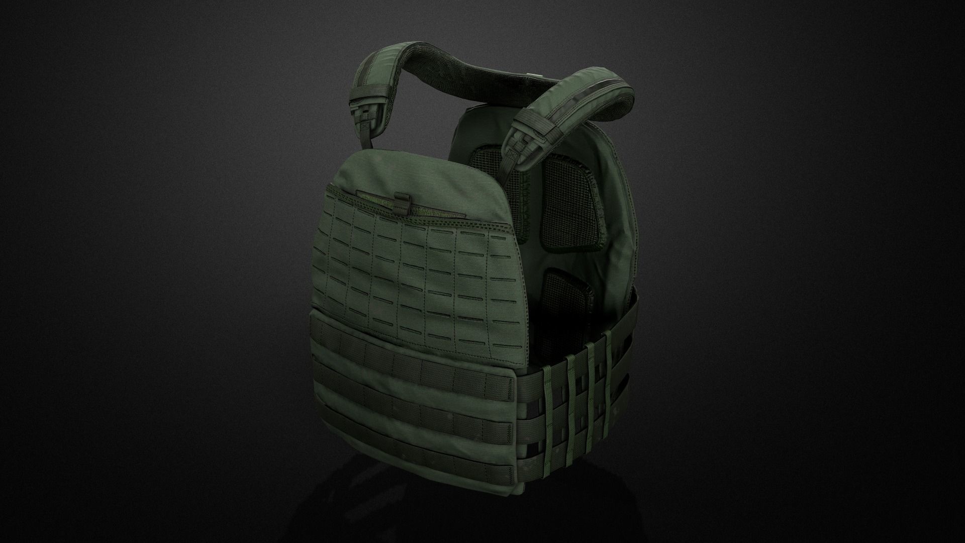 TAC-TEC Vest Low-poly 3D model_9