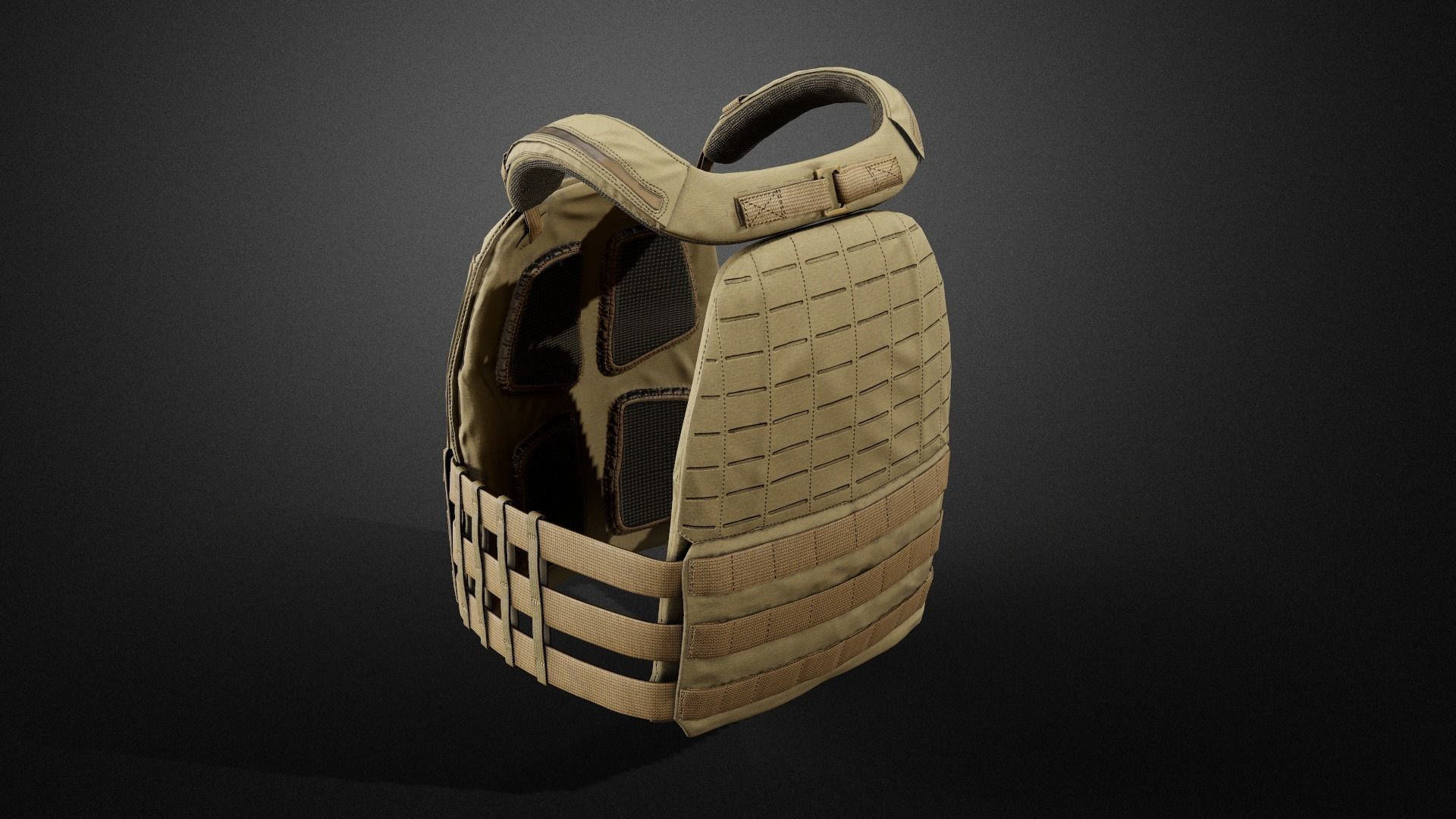 TAC-TEC Vest Low-poly 3D model_2