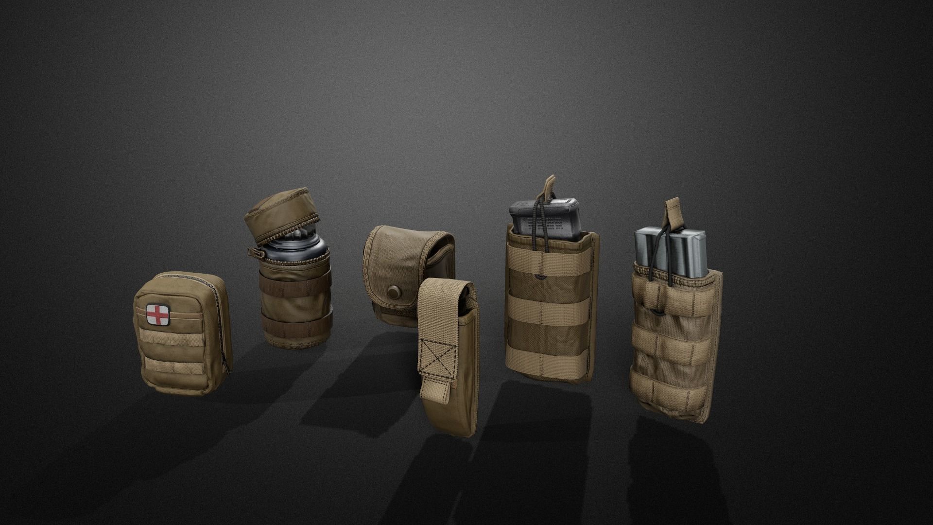 TAC-TEC Vest Low-poly 3D model_16