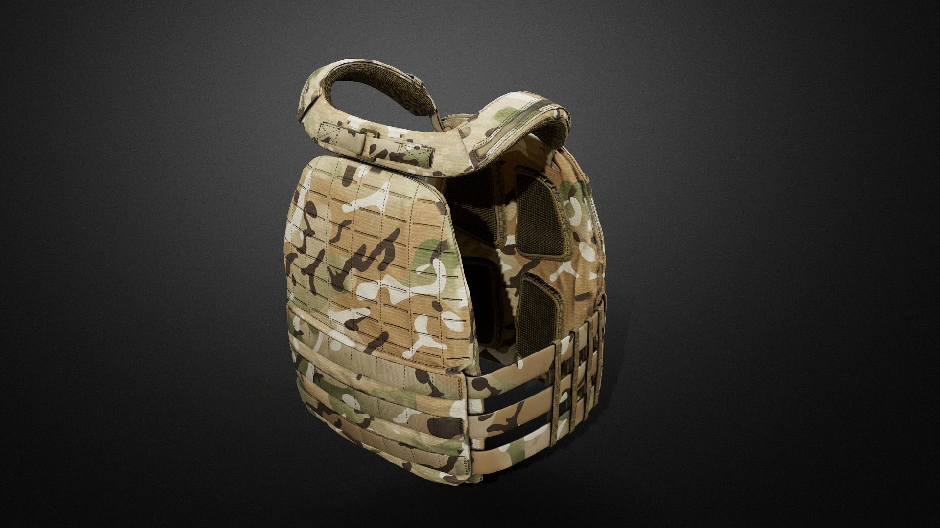 TAC-TEC Vest Low-poly 3D model_7