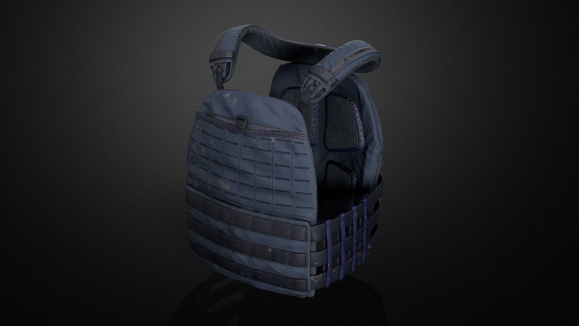 TAC-TEC Vest Low-poly 3D model_3