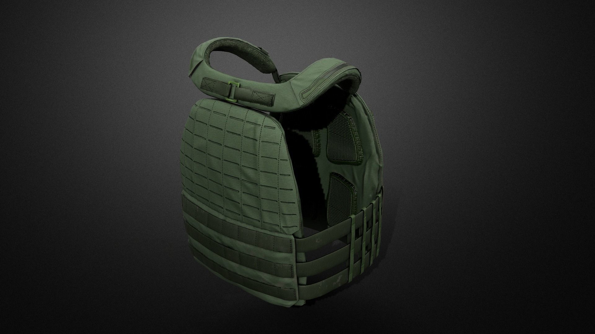 TAC-TEC Vest Low-poly 3D model_10