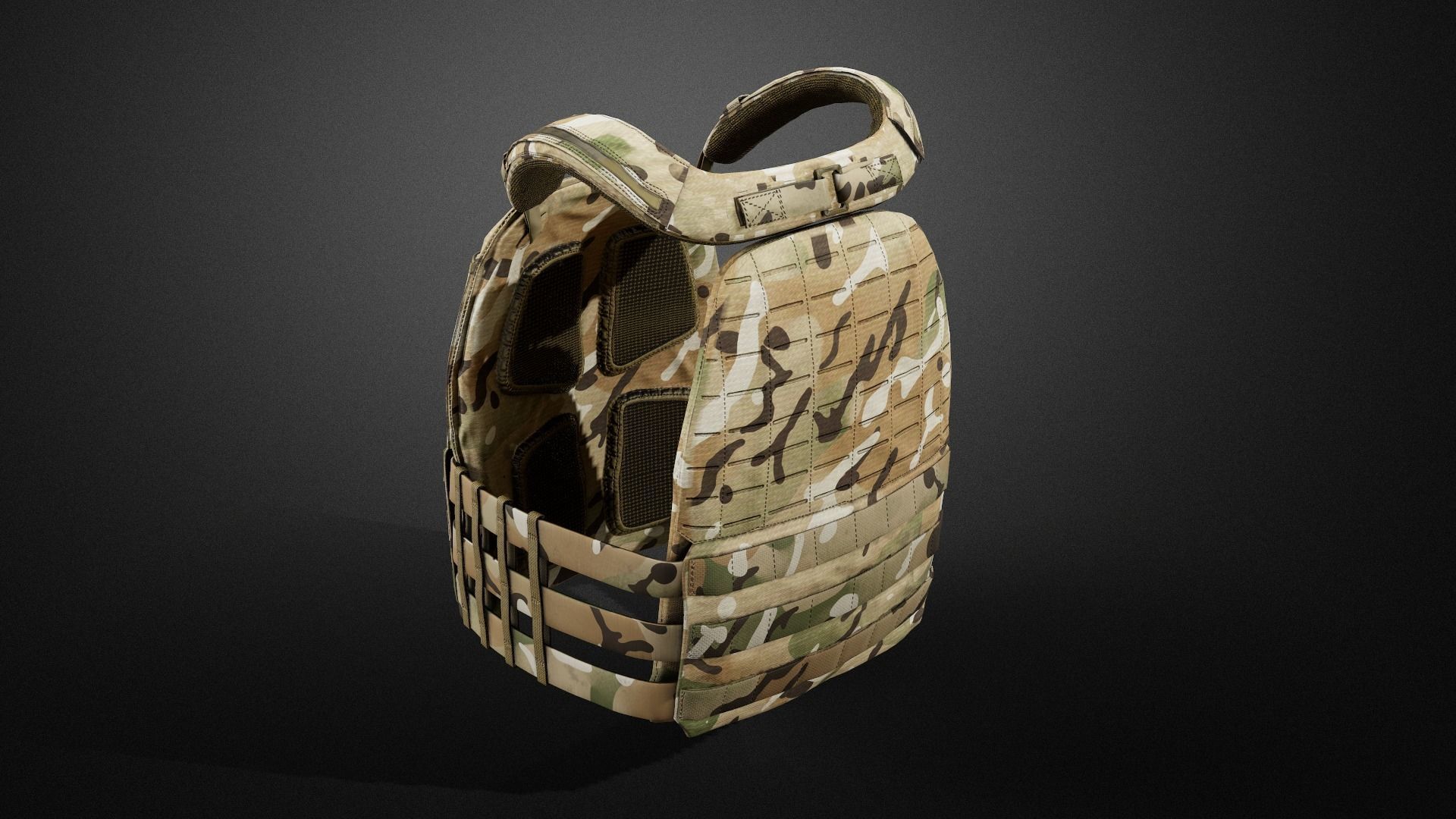 TAC-TEC Vest Low-poly 3D model_8