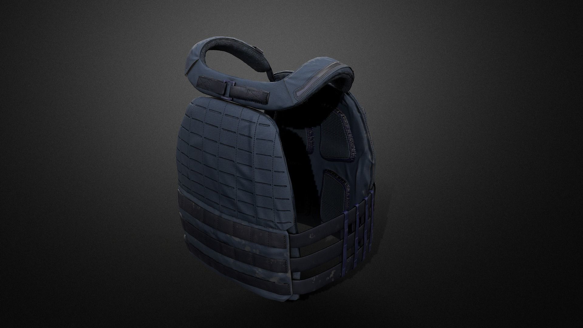 TAC-TEC Vest Low-poly 3D model_4