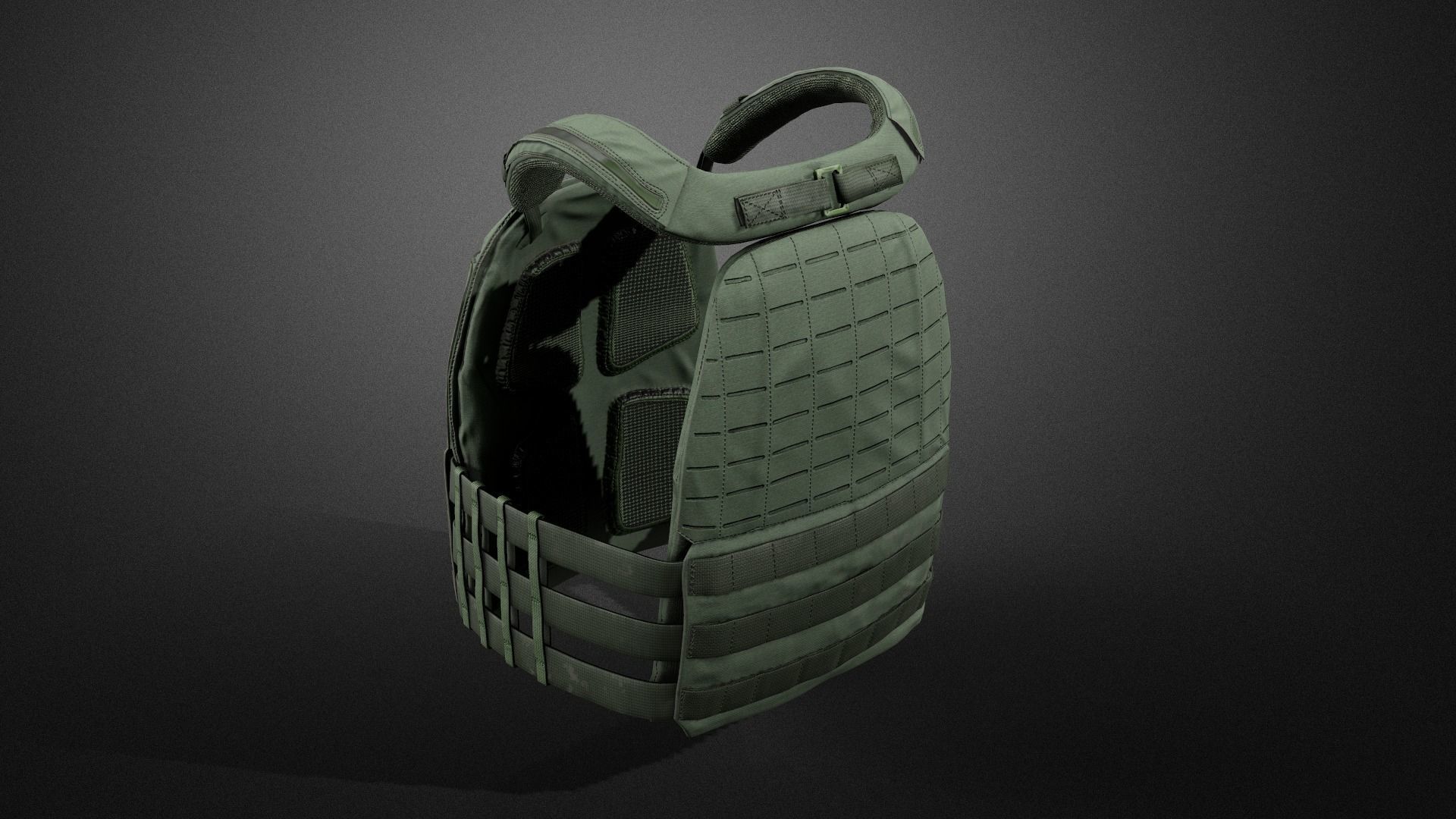 TAC-TEC Vest Low-poly 3D model_11