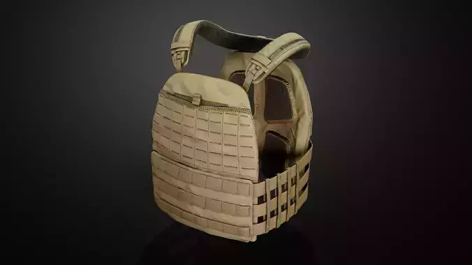 TAC-TEC Vest Low-poly 3D model
